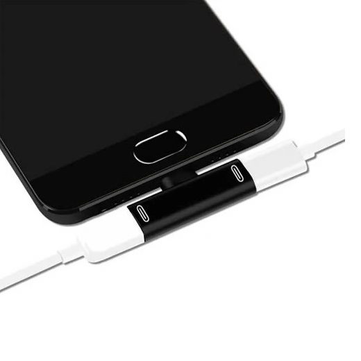 Adaptador Type-c P/ 2 Saídas Type-c - Xc-adp-30 - Preto