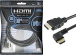 Cabo Hdmi 90° Gold 5m - 2.0 4k Hdr 19p