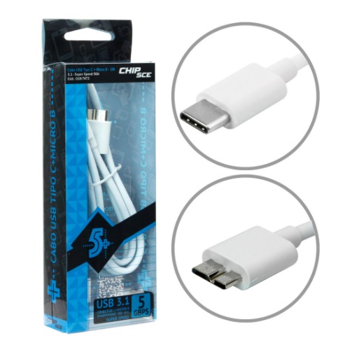 Cabo Type-c P/ Hd 2m Premium - Branco