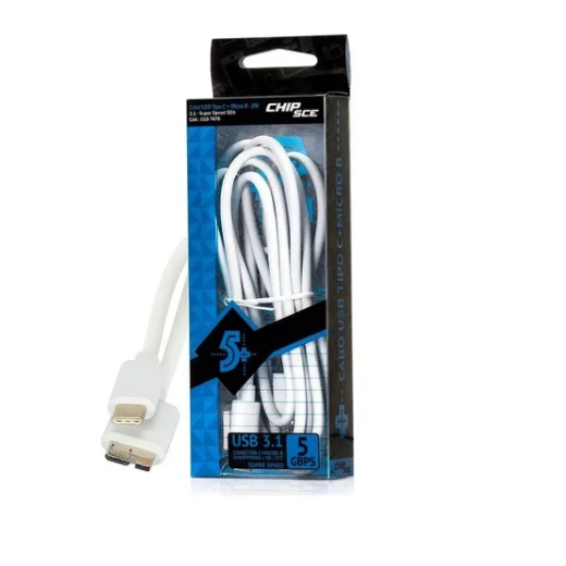 Cabo Type-c P/ Hd 2m Premium - Branco