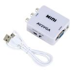 Adapt. Mini Conversor Rca P/ Vga Ref. Es-05