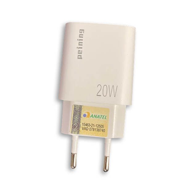 Carreg. Tomada 1 Type-c + 1 Usb (blister) Ref. Ca-05