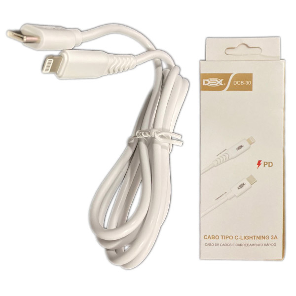 Cabo Cel/dados Type-c 3.0 P/ Iphone 1.2m Ref. Dcb-30 (blister)