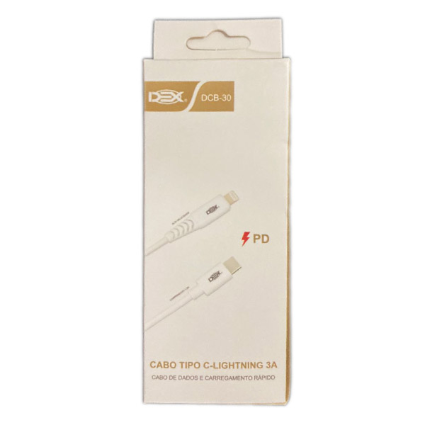 Cabo Cel/dados Type-c 3.0 P/ Iphone 1.2m Ref. Dcb-30 (blister)