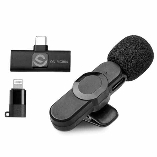 Microfone De Lapela P/ Cel. Iphone E Type-c (blister) On-mc804