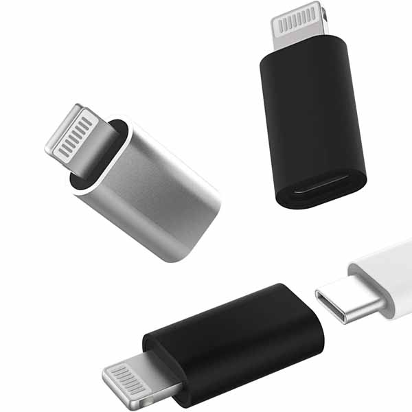 Adaptador Iphone Macho Para Type-c Femea Cores Variadas Ref. Dk-216