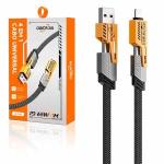Cabo Cel/dados P/ Usb, Iphone,type-c E V8 (4 Em 1) Ref. Or-co32