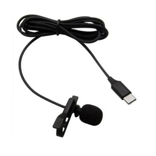 Microfone De Lapela Type-c (stereo) - Xc-ml-03