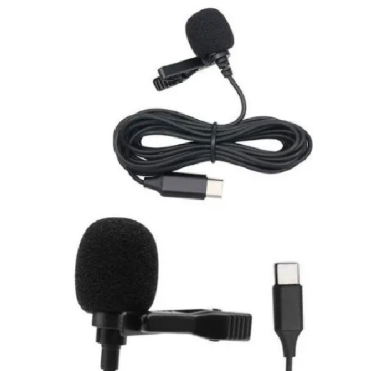 Microfone De Lapela Type-c (stereo) - Xc-ml-03