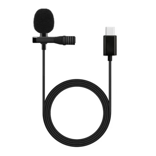 Microfone De Lapela Type-c (stereo) - Xc-ml-03