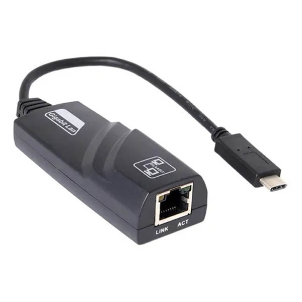 Adaptador P/ Rede Type-c 3.0 P/ Lan 10/100/1000 Rj45 - Lt1168 Ub-11